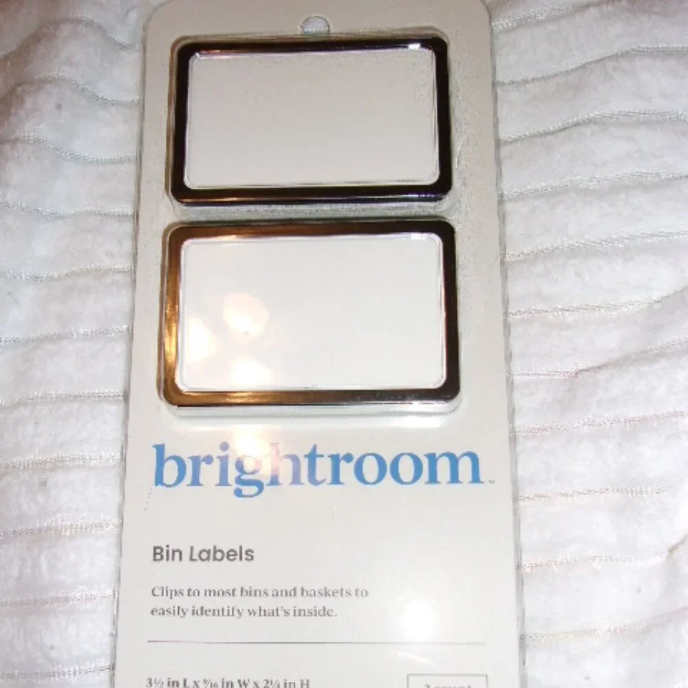 New Brightroom Bin Labels Clips Laundry Organization